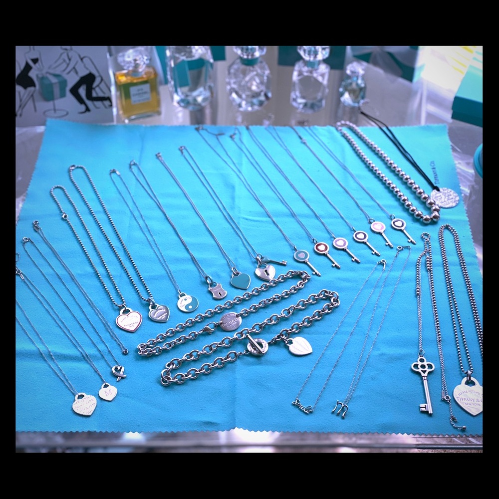 My authentic Tiffany & Co necklace collection